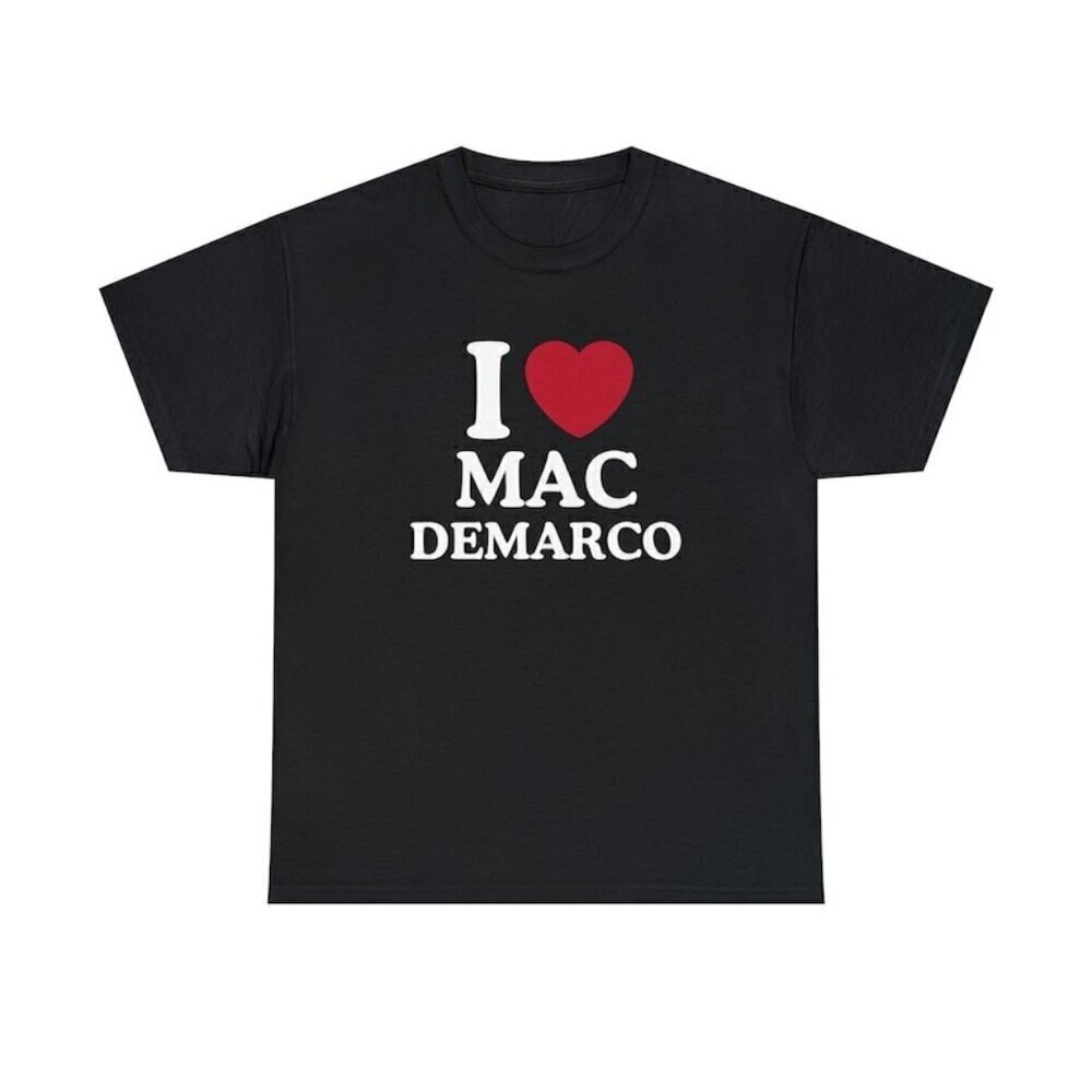I Love Mac DeMarco Indie Music Graphic Fan Outfit Unisex T-Shirt